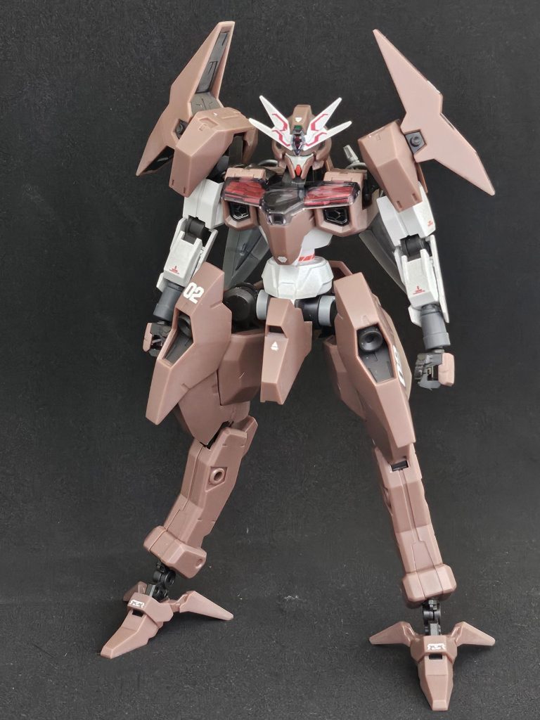 正面脛と下腕を交換腰で4mm延長手首に30mmのパーツを挿入