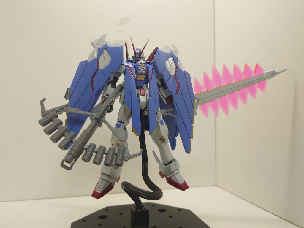 武装は、フルクロスの原点に戻りピーコックスマッシャーとムラマサブラスターにしました。