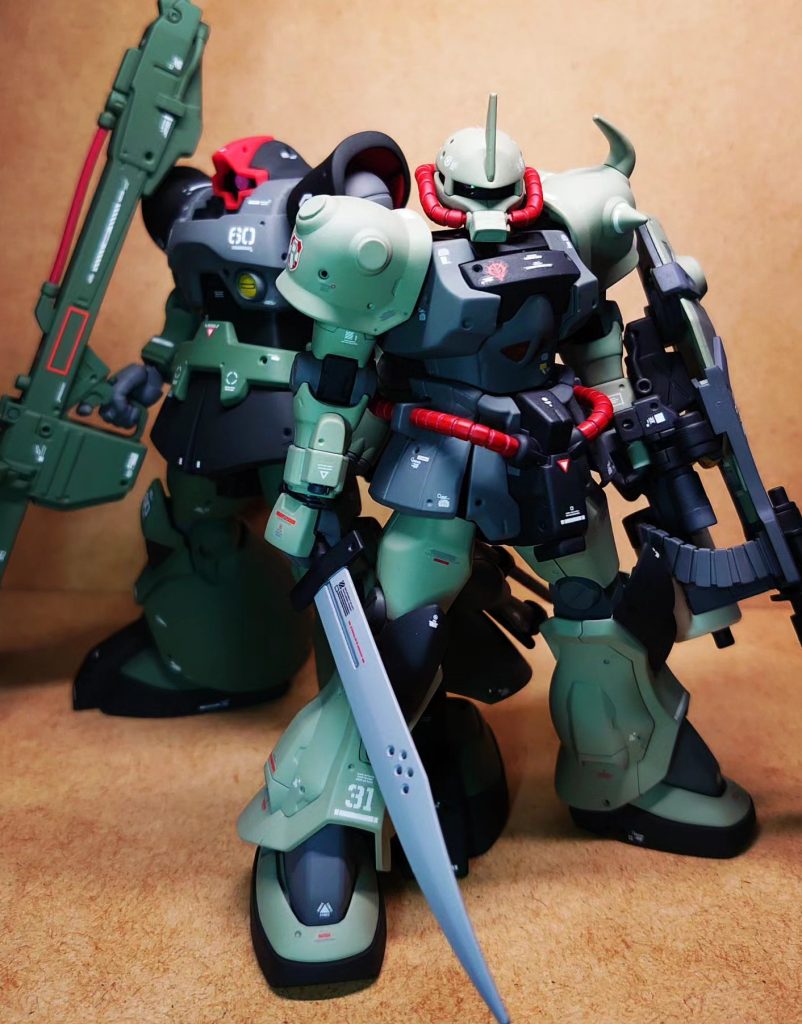 うちのリックドムと。