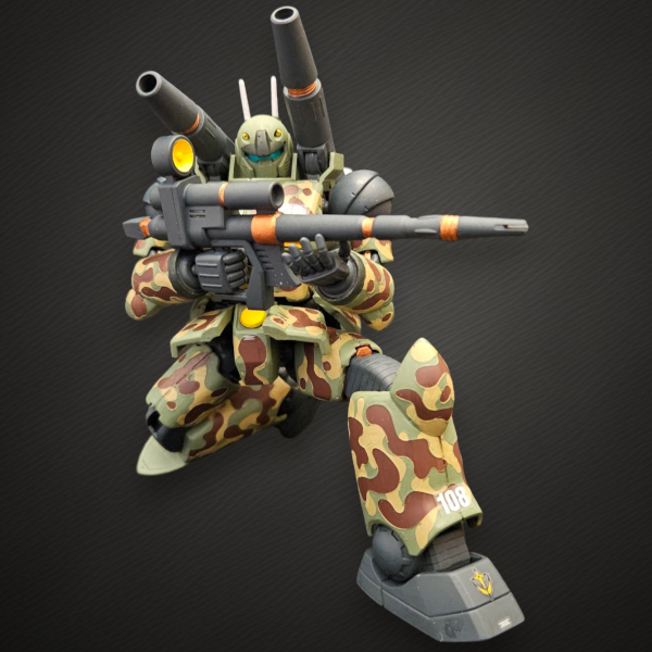 HGガンキャノン迷彩柄で自衛隊風仕上げ