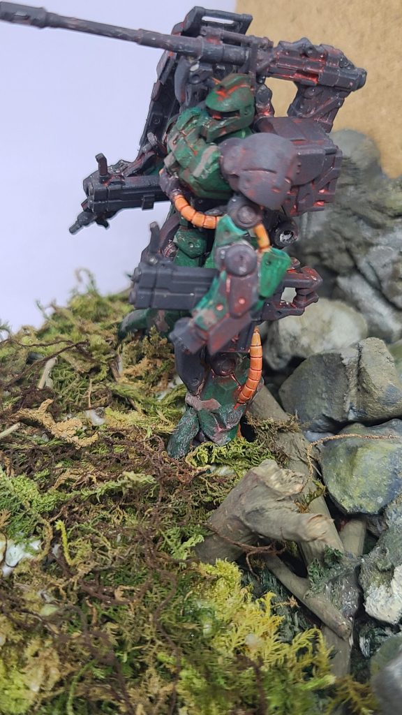 迷彩描き込もうと思ったのですがこんなん描けるかっ！