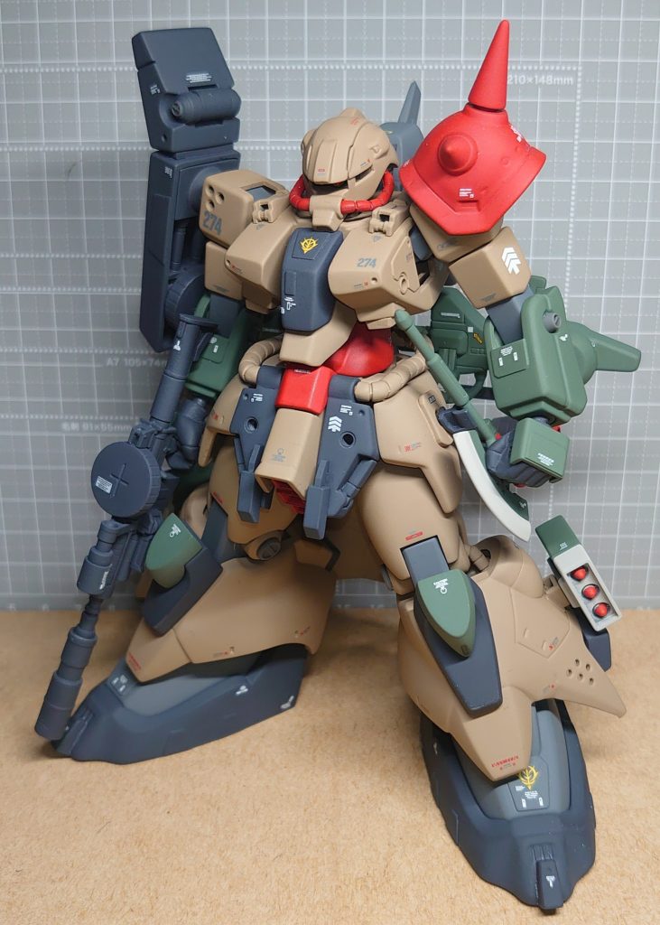 キットはかなり旧いナンバーなので関節等を新しく構築する必要がありました。(´ρ`)