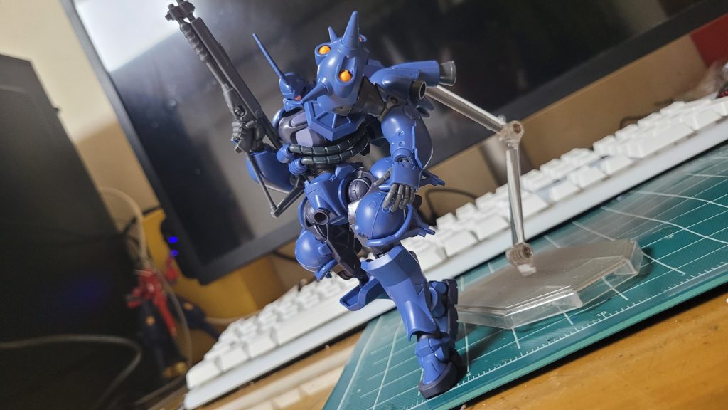 完成後のアクションポージング。思った以上にきれいに出てくれて嬉しいです。