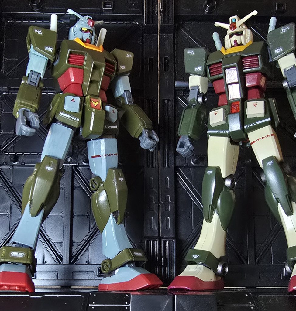 下からドーーーーーン!!!どちらの色もカッコイイです。ガンダムは、調べれば調べるほど、奥が深いですね。それでは、次回。また、「なりたかったシリーズ」を紹介予定です!最後までご視聴ありがとうございました(gundam-kao7)