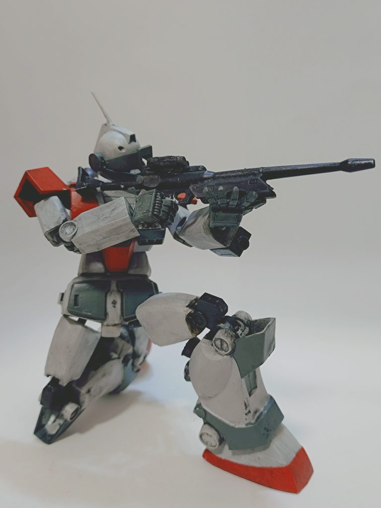旧キット1/144 ジムスナイパーカスタム フル可動 〜狙撃ポーズの味って男のコだよな〜