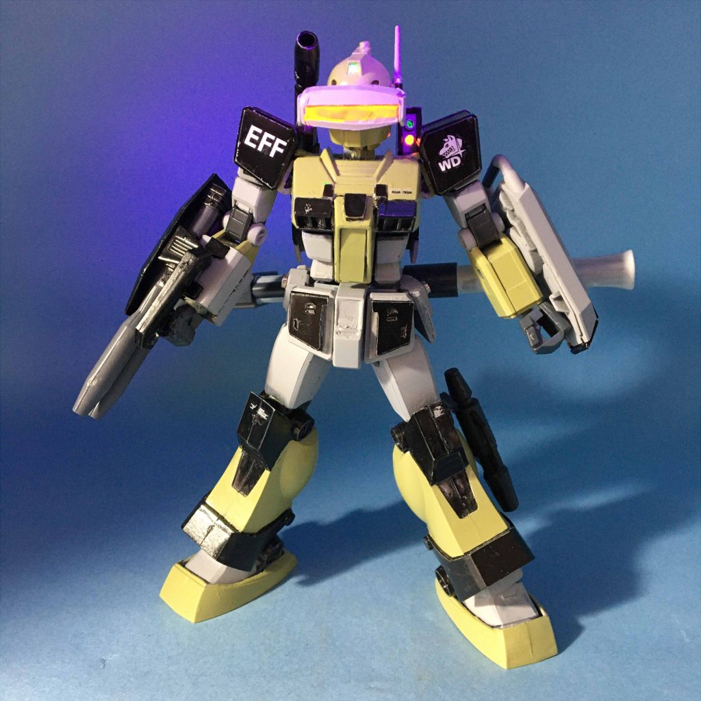 旧キット1/144×EG RGM-79 ジムスナイパーカスタム(ホワイト・ディンゴ隊仕様)【砲撃戦装備】(EG RGM-79 GM SNIPER CUSTOM(White Dingo Custom)【Artillery Equipment】)