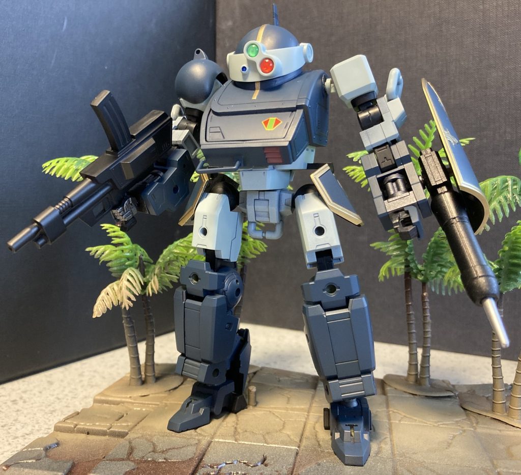 SDアッガイ火力型A【TB】もどき にて、制作途中をひっそり載せてみた30MMベルゼルガが完成しましたので、これまた密かに載せさせて下さいm(__)mスミマセン。因みに腰の真ん中はAGE-1の脛当てパーツを流用してたので、G成分がミリ含まれてるのを忘れてましたが、規定ダメですか?ダメですね。