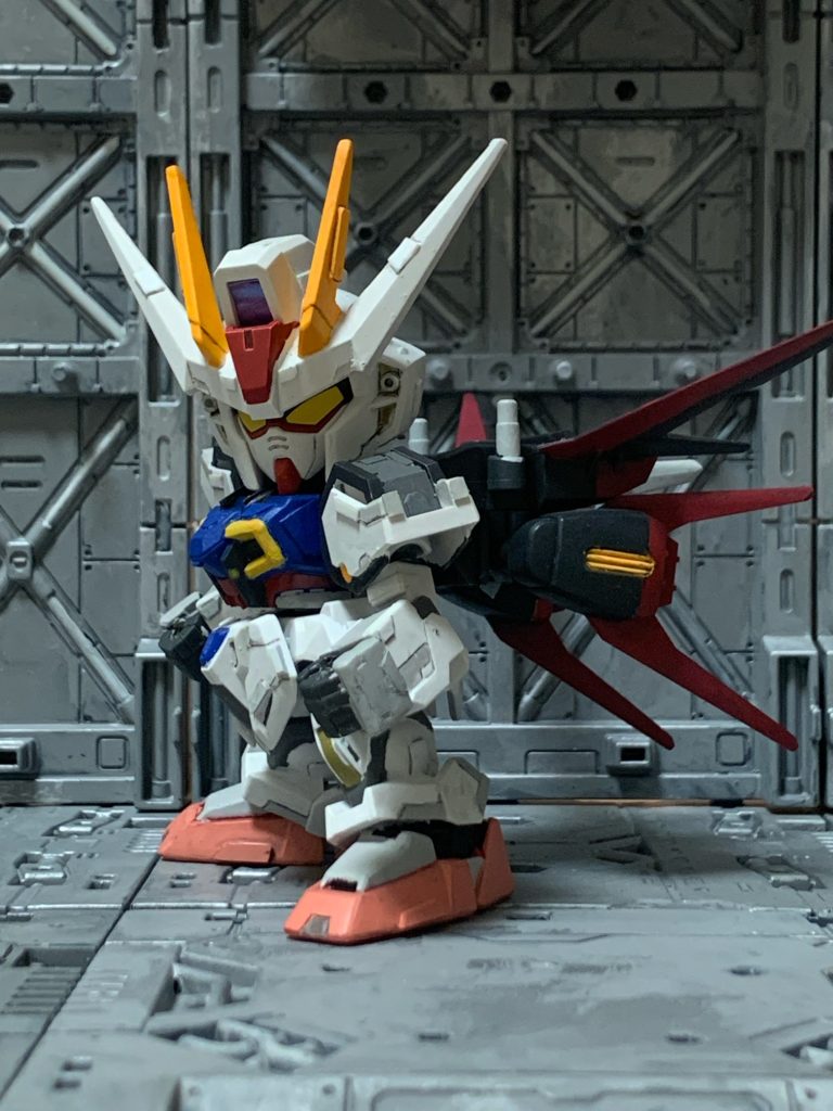 SDEXエールストライクガンダム（筆塗り)–3枚目/制作者：rairu4463