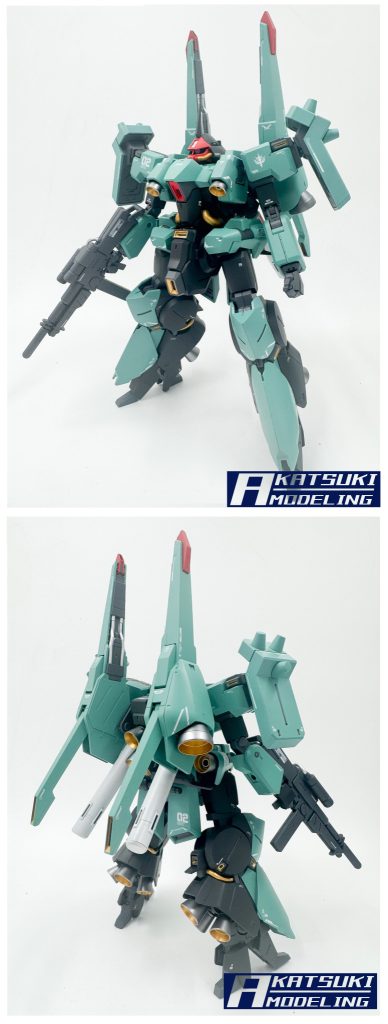 HG 1/144 AMX-014R   リーベン・ヴォルフ(ミサイルバーニアバインダー装備)–2枚目/制作者：アカツキモデリング
