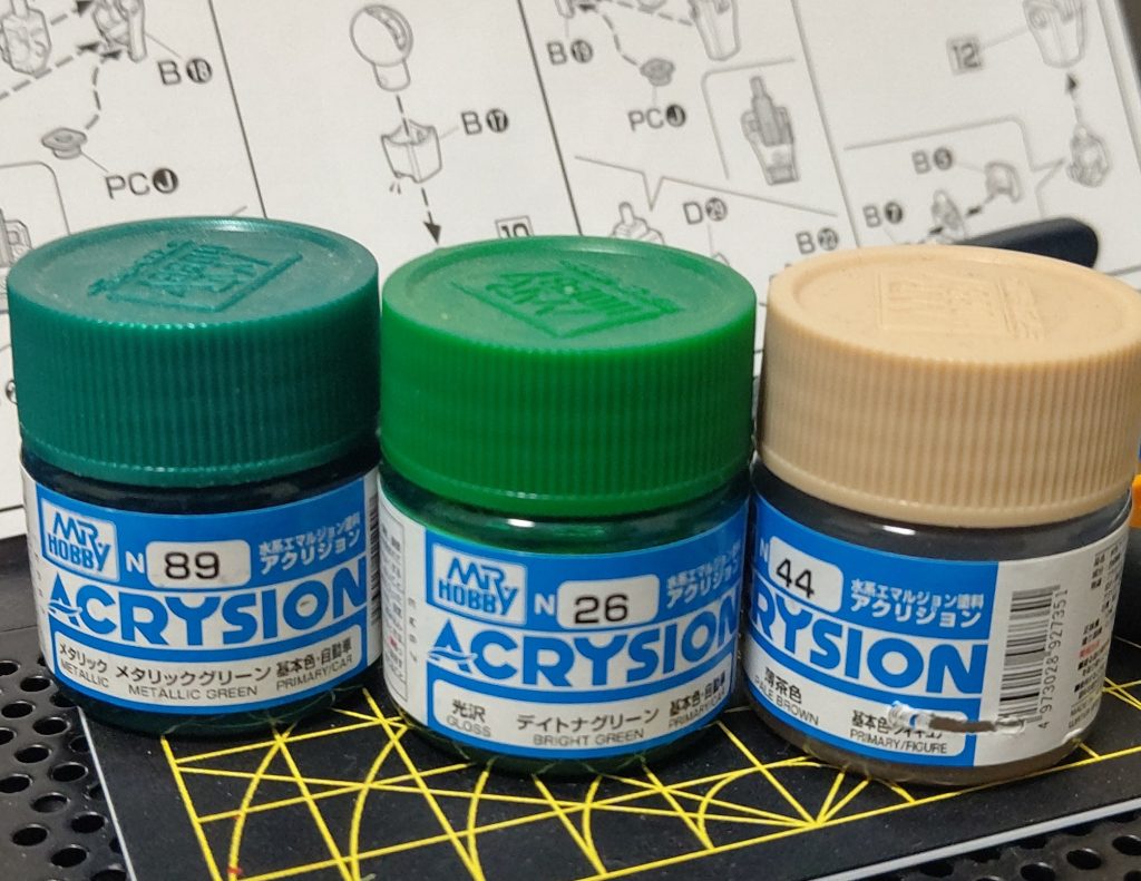 ボディの色は大体この3色を混ぜて作りましたけど後、2色くらい何か入れたけど忘れました😳