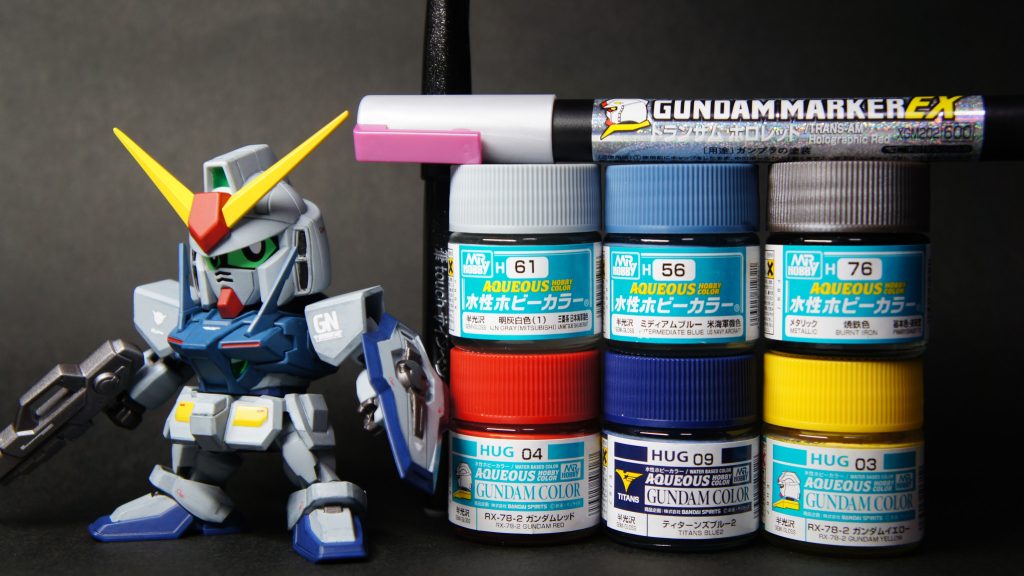 最後は使用した塗料と一緒に。00は当時TVシリーズ初のHD映像作品と言う事で、地デジ映像の美しさに驚きながら毎週楽しみに見てましたね(gundam-kao3)最後はまさかの劇場作品で内容と共に色々驚かされました(gundam-kao7)去年は結局2作品しか投稿できませんでしたが、今年はそれを超える事を目標に構想段階の物を幾つか完成まで持っていきたいです(gundam-kao5)以上、ここまで閲覧して頂きありがとうございました!!