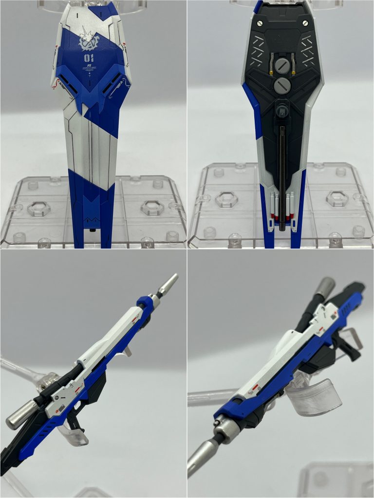 シールド裏側は7色使用しています。ニセストフリビームライフル。