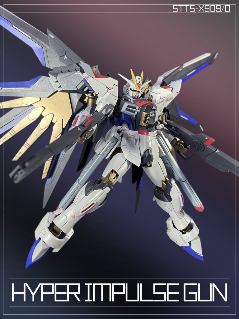 本仕様では超高インパルス砲(型式不明)を腹部に備える。「ZGMF-X20A」の「MGX-2235」を踏襲した武装だが、後に「STTS-808」とフレームの共通構造化が図られた為、内蔵式の本武装は正式仕様では採用が見送られている。In this version, it is equipped with a hyper impulse gun in its abdomen.This armament follows the