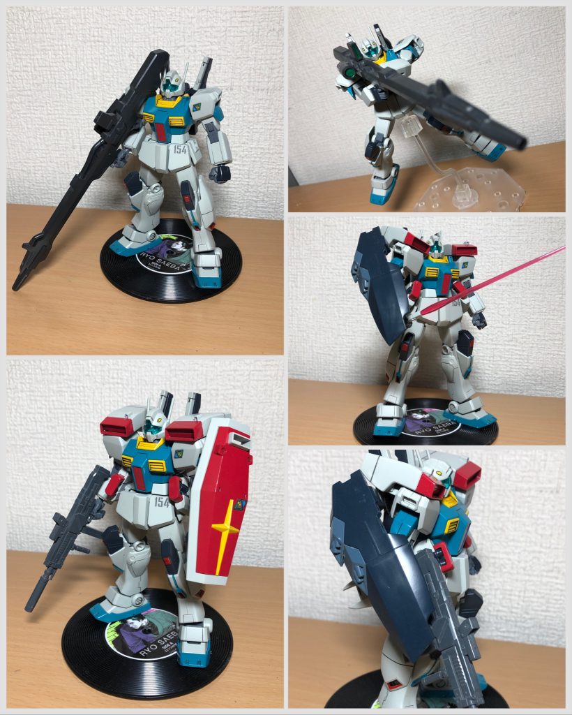 ジェスタのシールド、ライフルやリゼルのメガビームランチャーも持たせてみましたがこっちはなんか微妙だったのでナシ。さすがにデザイン的な相性はありますね。漫画のF91プリクエルで下駄履きのジェガンがメガビームランチャーを装備させているのを見て持たせてみたのですがなんかしっくりせず。まぁあっちはトライポッドやら装備したシェザール隊仕様と同じタイプなのでまた違う物ではあるんですが…  F91プリクエルのあのジェガン、個人的にかなりアツかったです。