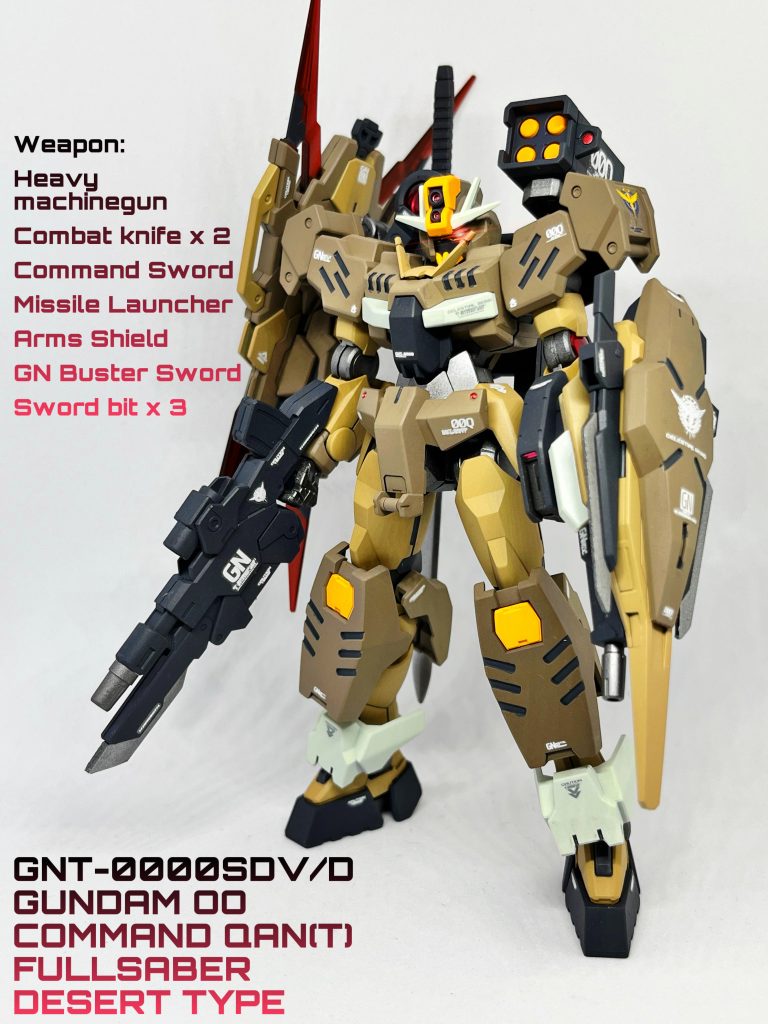 いにしえのホビージャパンの付録のGNバスターソードを追加装備！武装マシマシでカッコいいですね。