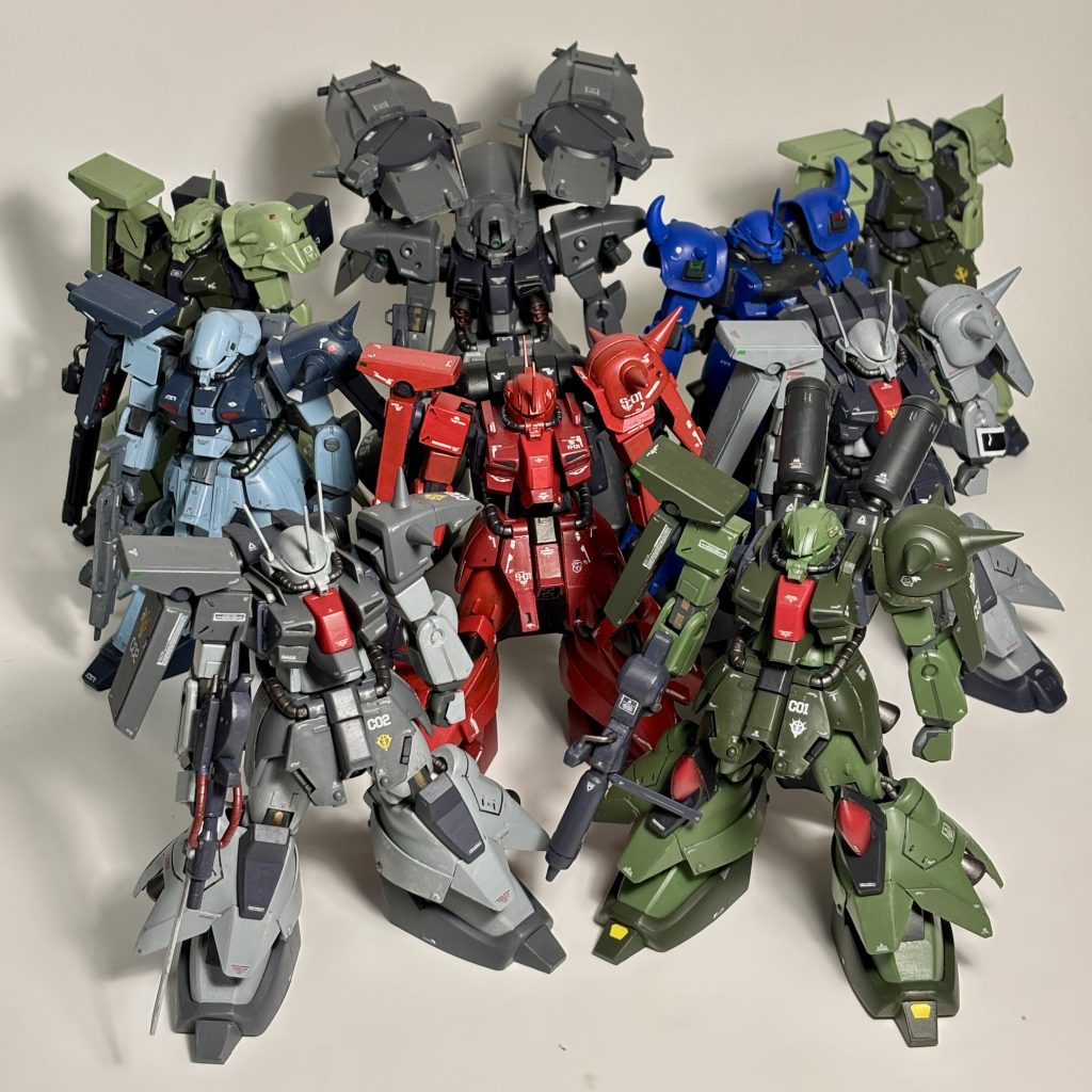 今年(2025年)作った、HGザクIIIフォルム大改修軍団。ザクIII強行偵察型 風https://gumpla.jp/hg/2405274ザクIII改 アクシズ残留機 風https://gumpla.jp/hg/2286960ザクIII後期型 風https://gumpla.jp/hg/2286958ザクIII ジオンマーズ仕様 風https://gumpla.jp/hg/2351496ザクIII改 ジオンマーズ仕様(オリジナル機)https://gumpla.jp/hg/2298004グフIII(オリジナル機)https://gumpla.jp/hg/2351498