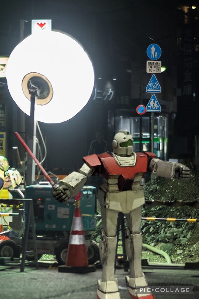 ネタに走ります！！ジム「ご迷惑をおかけしてま〜す、こちらへゆっくりとお進み下さ〜い。」