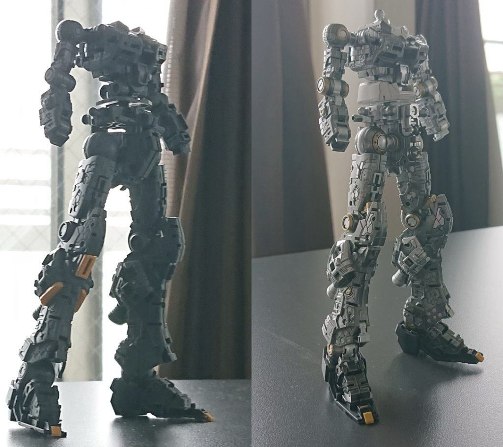 比較です。やってみたかった構図です。もう見ることもない内部フレームです。記録しておいて本当に良かったです。