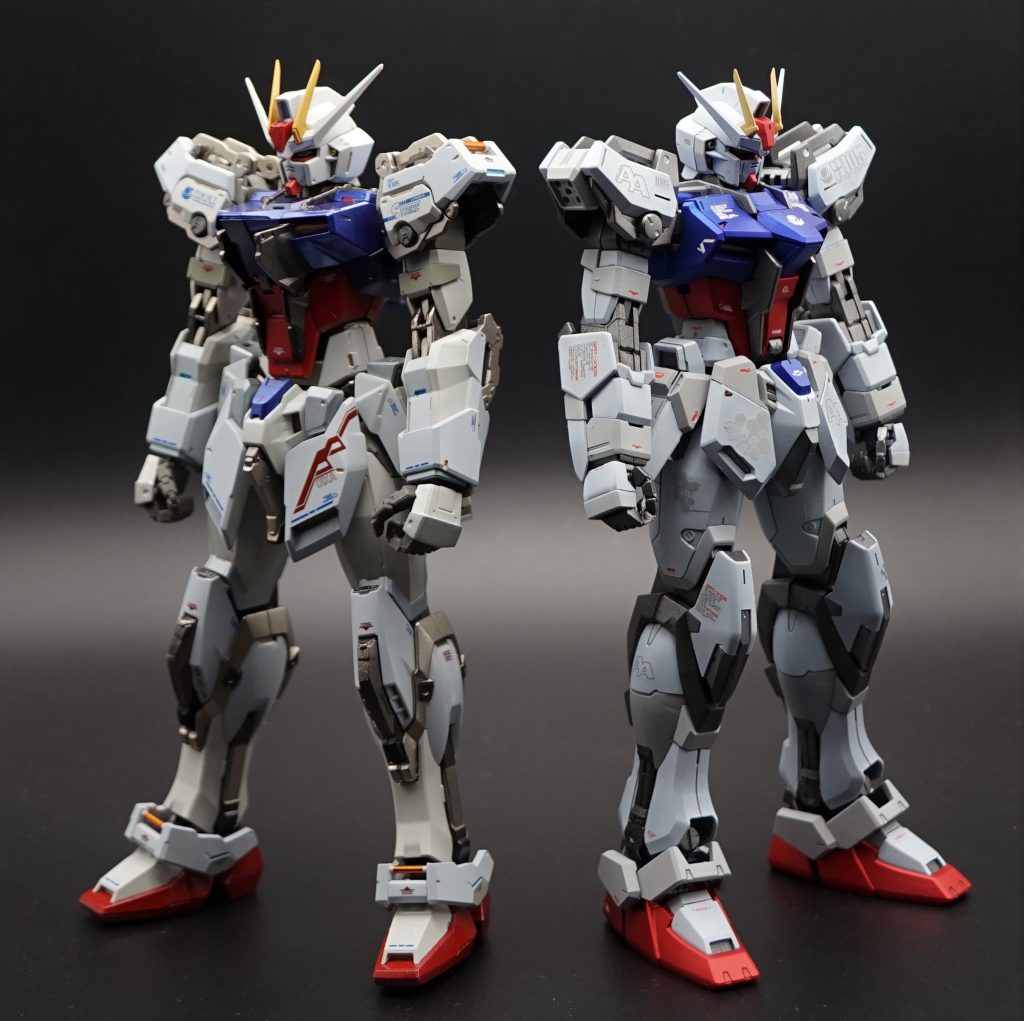 メタルビルドのストライクガンダムと並べてみました