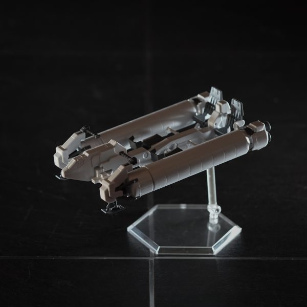 バラしてTR-1ヘイズルの背中にプロペラントタンクとして取り付ける予定。94式だからU.C.0094に出来たんだろうけど気にしない。ベースジャバー型となる前段階としてプロペラントタンクは数年前からあった。さらにその前に数台試作したタンクをTTTがテスト運用した。とか。 （4枚目）