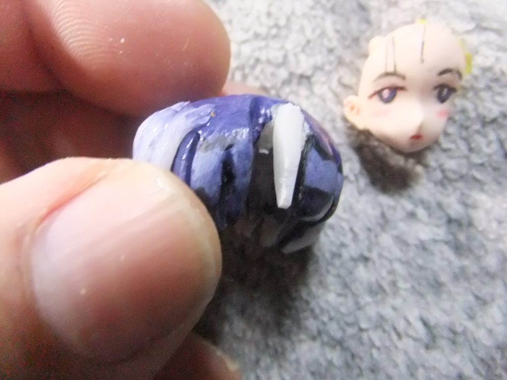 ダイバーナミさんサイズに合わせる為に頭髪のボリュームアップを行いマス💦