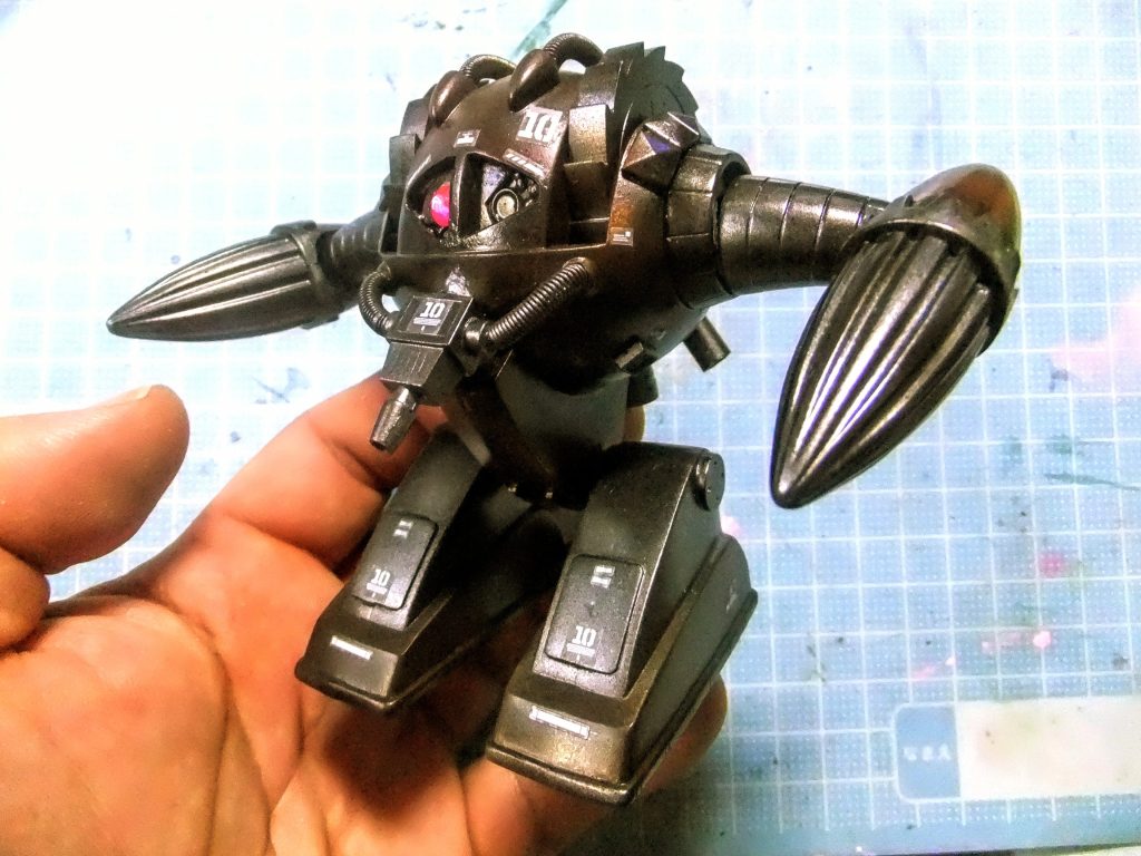 昨日の大捜索での発見時の状態　色合いが経年劣化で黒っぽくなっているのでリペイントを行いマス。