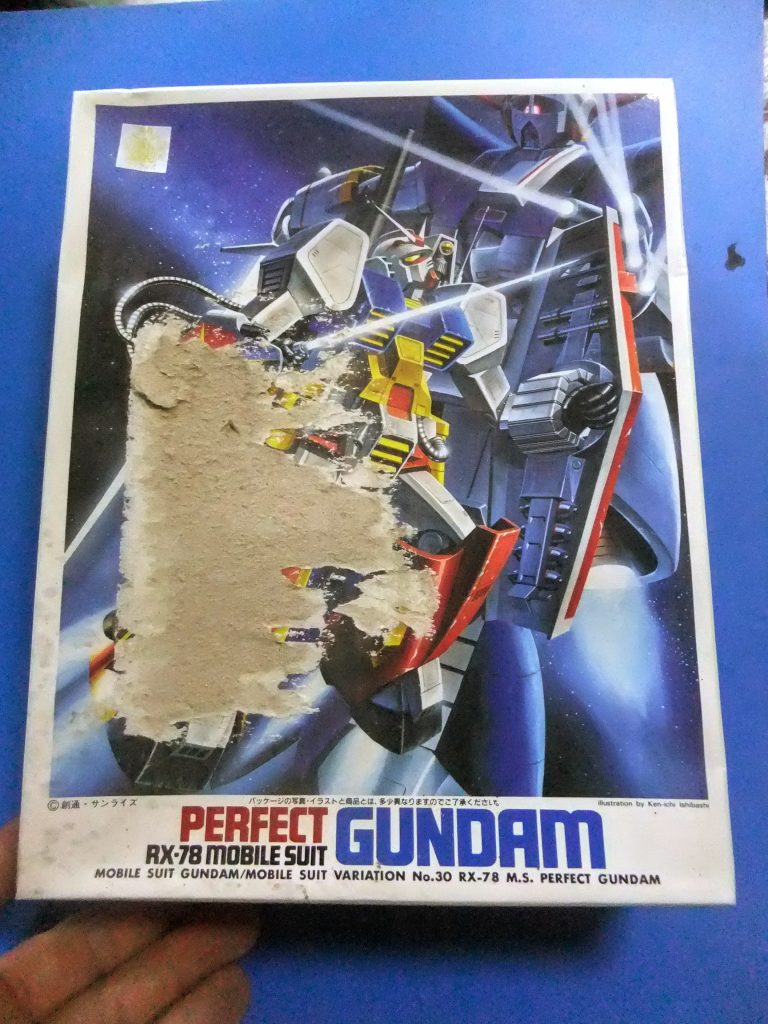 旧キット MSV 1/144 パーフェクトガンダム 初版販売当時500円💦パッケージは傷んでいますがっ