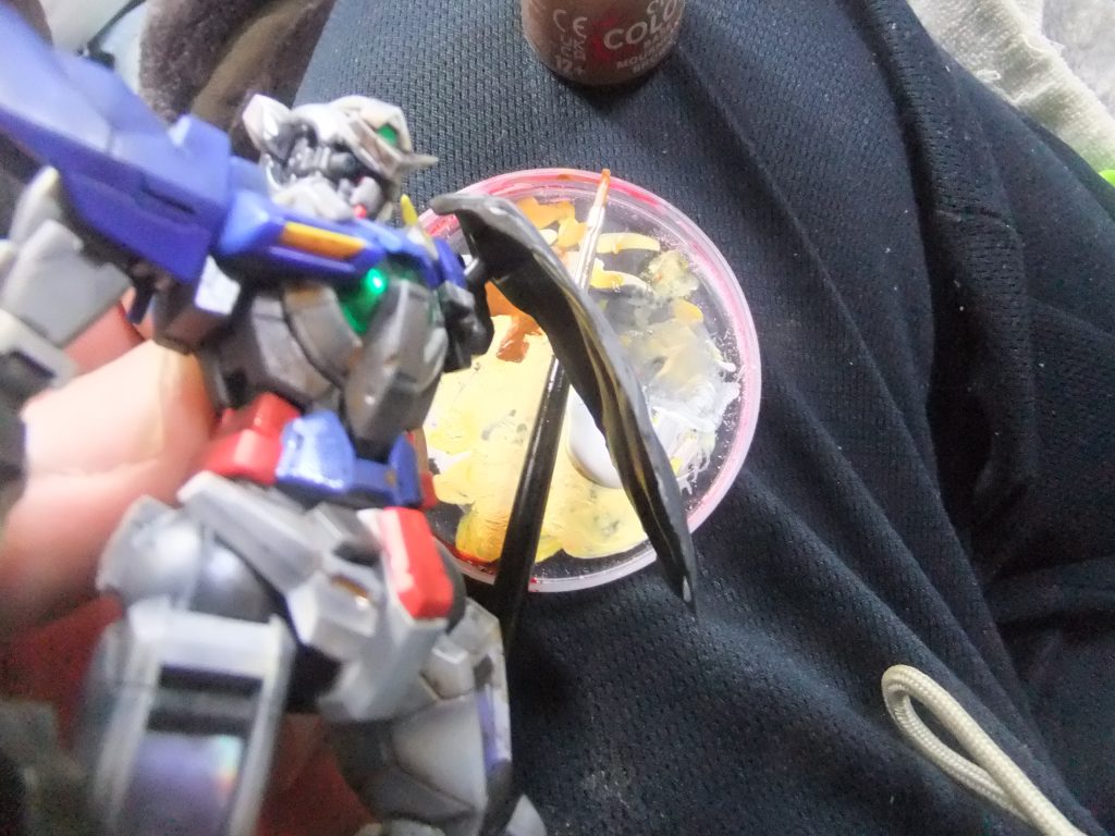 シタデルカラー　ブラウン系を挿し色でウォッシング。