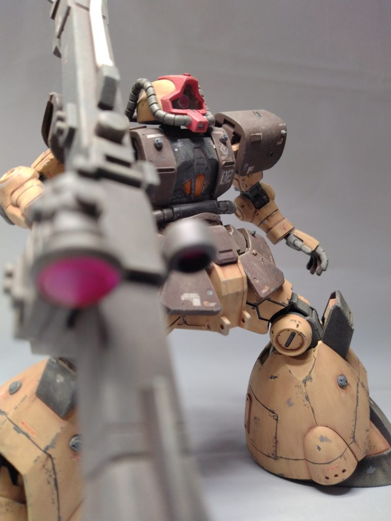 デザートカラー初めての作品でしたが、塗装剥げ＆ダメージも併せて、そこそこうまくできたかなと。