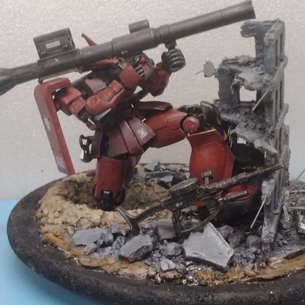 シャア専用ザク　ニューアーク　ジオラマ