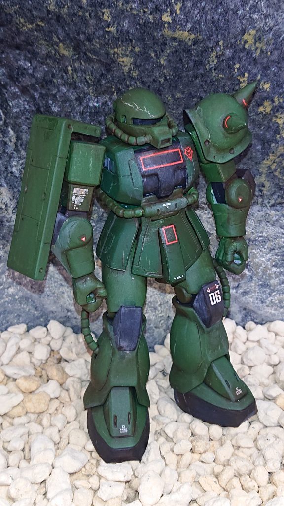 アクリル絵の具の筆塗りです。筆塗りの粗さ、ムラを作例に反映させるのが目標です。