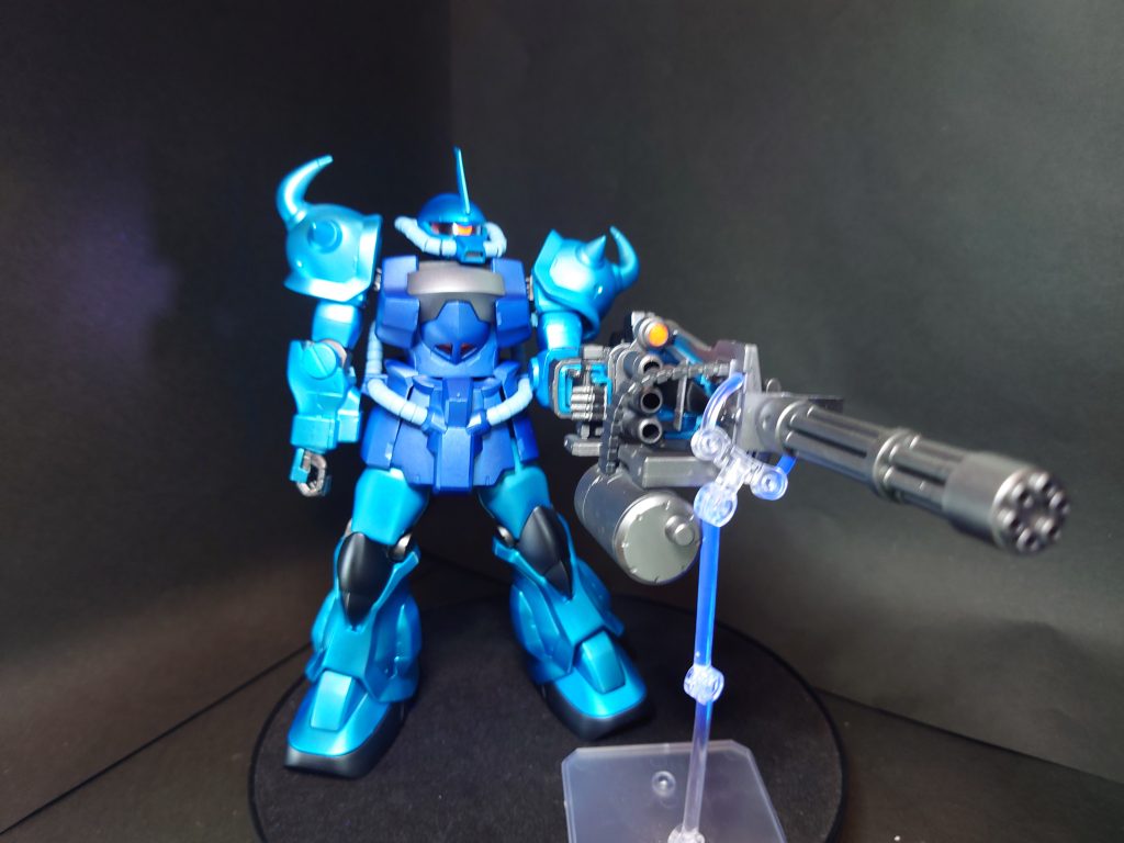 MG　グフ・カスタムを全塗装・ウェザリング–4枚目/制作者：フィン工房