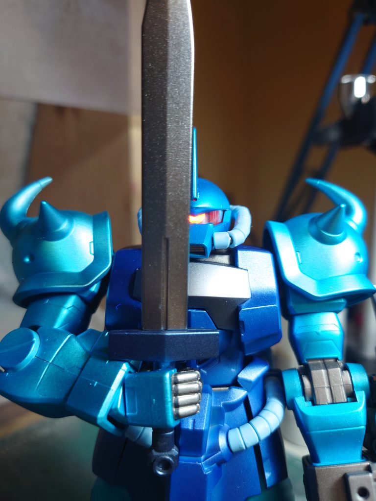 MG　グフ・カスタムを全塗装・ウェザリング