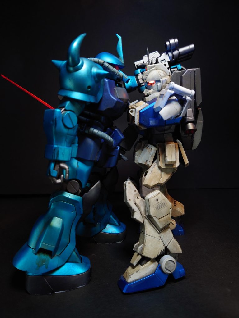 MG　グフ・カスタムを全塗装・ウェザリング–6枚目/制作者：フィン工房