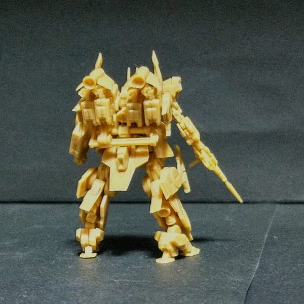 最近凄く忙しくて模活の時間がなかなか取れなくて、時間がかかる物を作れない為に、予定が落ち着くまで短期で仕上げられる物を作ります🙏まずはアーティファクトのシルヴァ・バレト・サプレッサーになります！またアルミ線を使い限定的な可動とプロポーション調整を少しで進めます😊（3枚目）