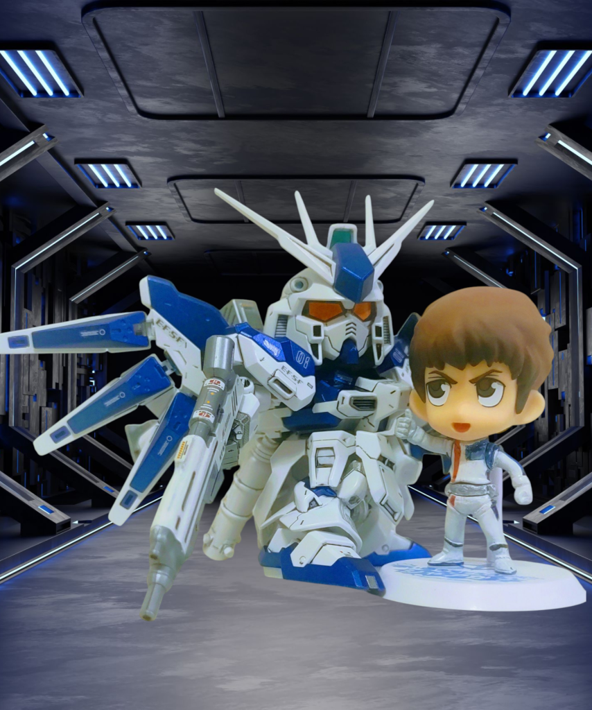 ちびきゅんアムロのノーマルスーツを逆襲版にヌリヌリ…φ( •ω•́  )…という事で、ナイチン＆ハイニューでした(*^^*)ありがとうございま!(´▽｀)