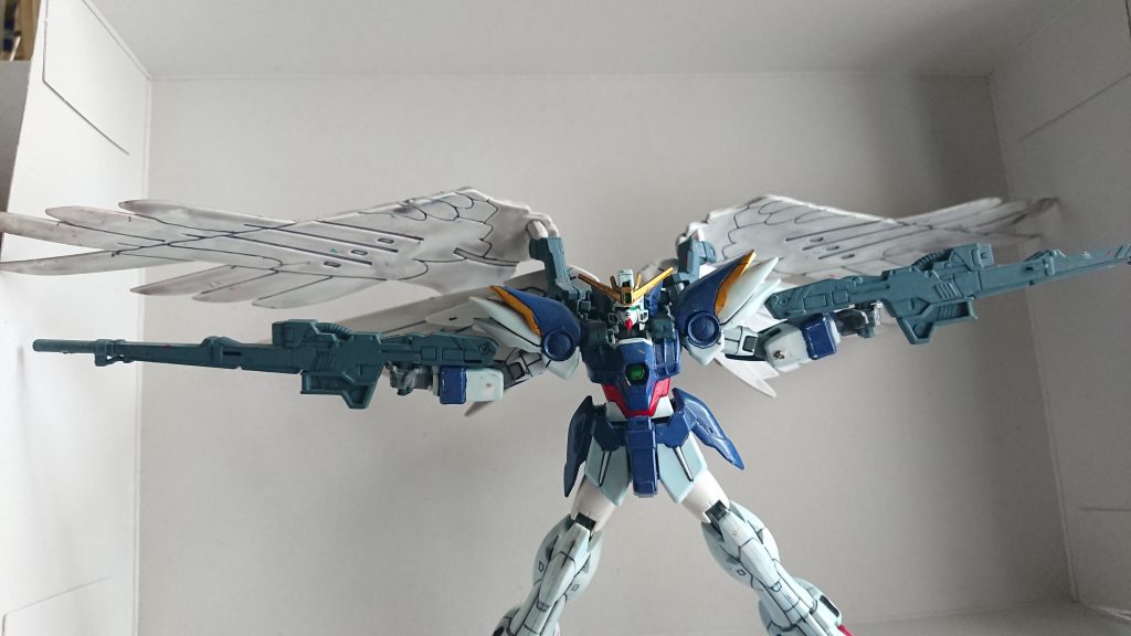 旧キットジャンクウィングガンダムゼロカスタム–2枚目/制作者：kaiha