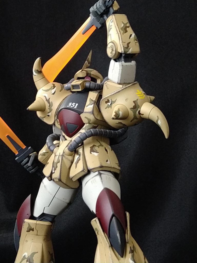 ラストは二刀流からの斬撃。力感と、見下ろす様な不敵なモノアイがスゴく気に入ってます😊最後までご覧頂き、ありがとうございます🙇