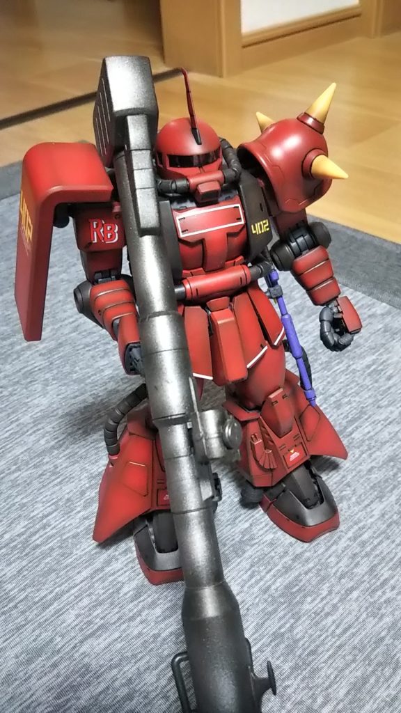 ジャイアントバズのでかいの装備してあります💦ハンドパーツがでかいです💦