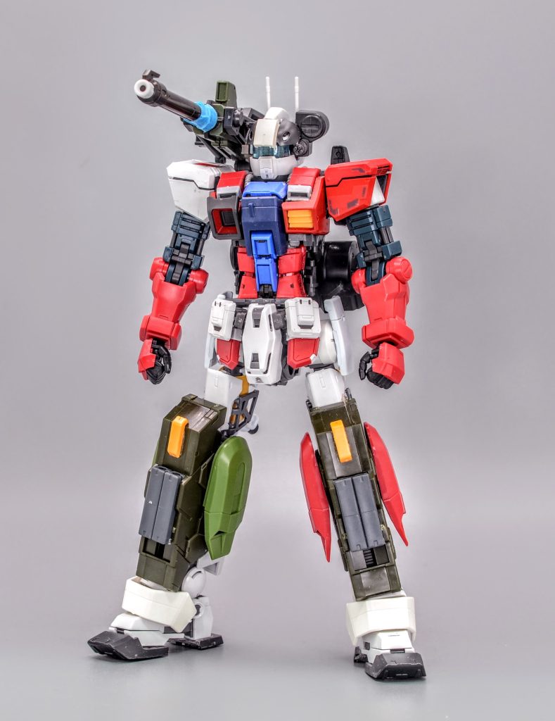 結構ミキシングが進んだ状態です。ナドレの足にHGUCヘイズルの靴を履かせました。