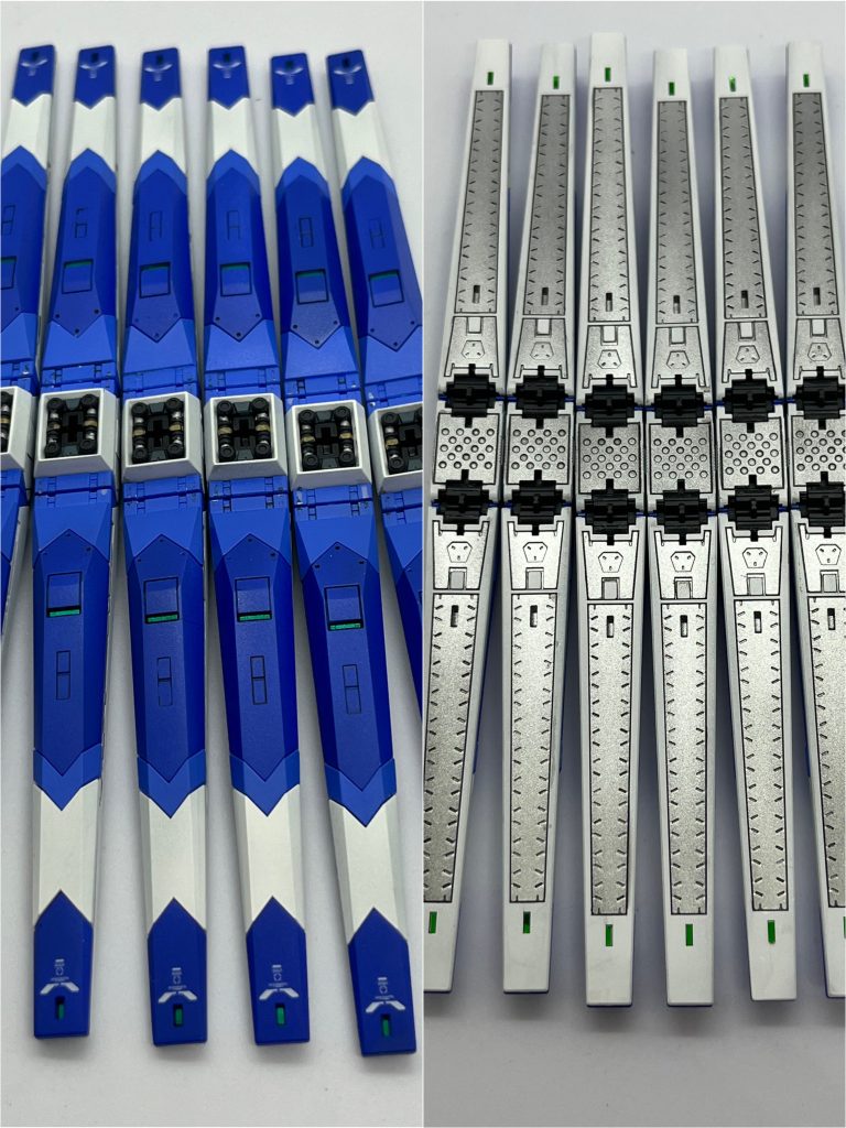 ファンネルも徹底的に塗り分けました。