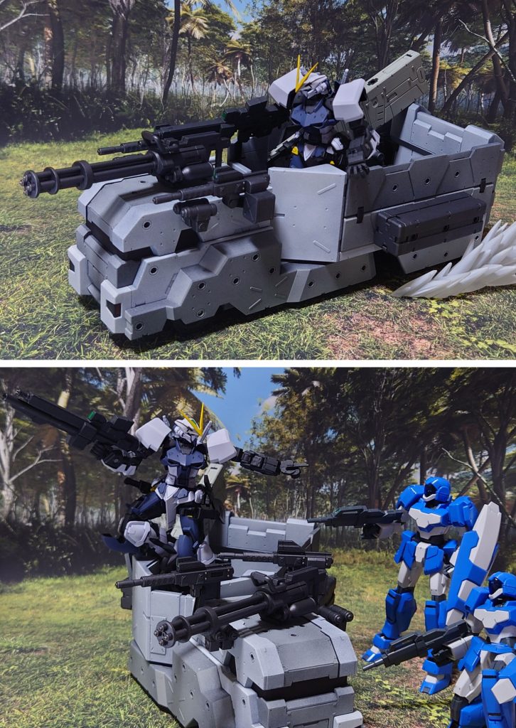 大型トレーラー“ドレッドノータス”に乗り、戦場へ急行する。“早く行け、撤退の時間はこちらで稼ぐ”