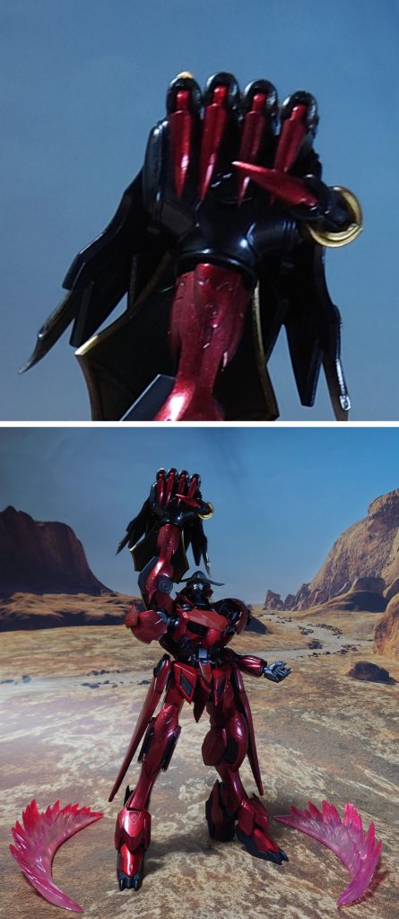 力強く拳を突き上げての勝利宣言！で終わり。