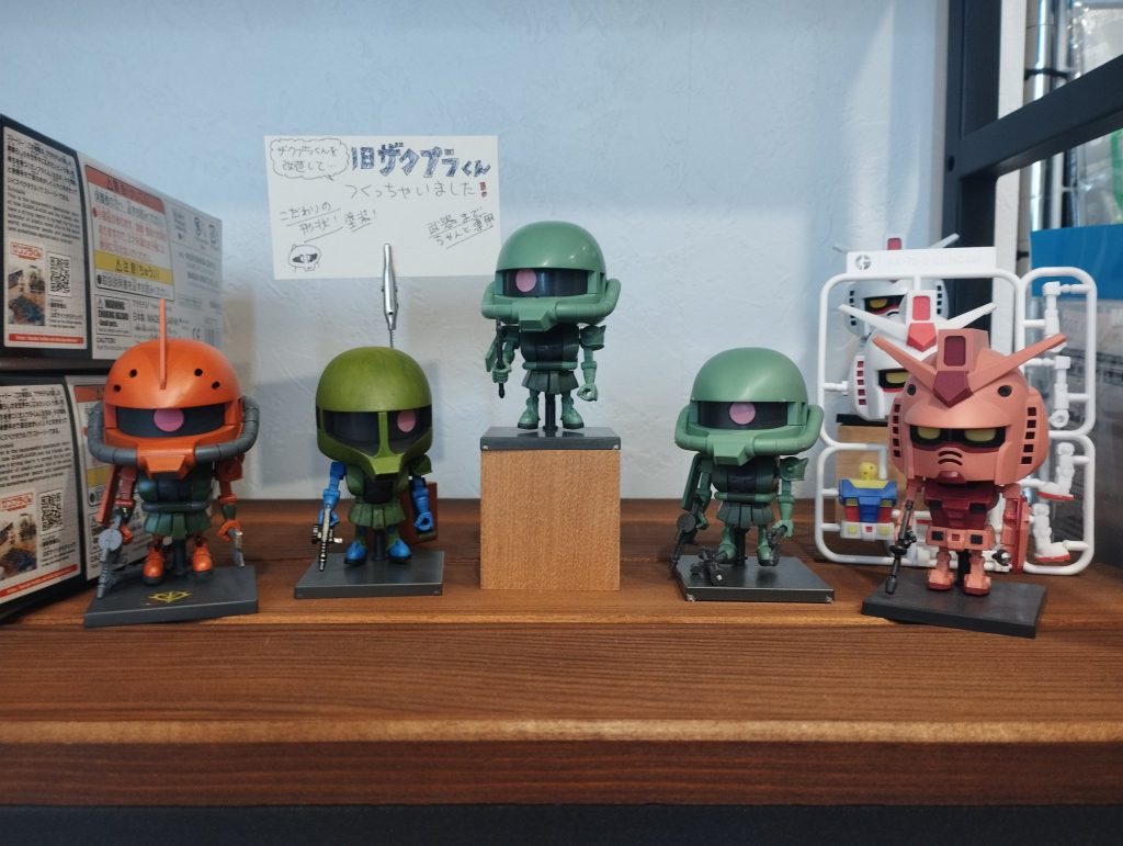 幕張本郷の模型店に飾らせて頂きました。土日限定のお店なのでご注意ください。