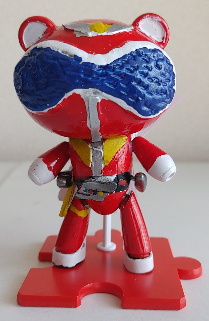 正面。いつも通りですが、エポキシパテがかなり少ない感じ?