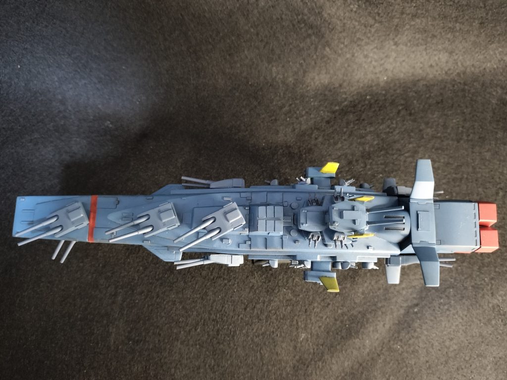 三連主砲がお気に入りです。等間隔にするために設置バランスで悩みました。