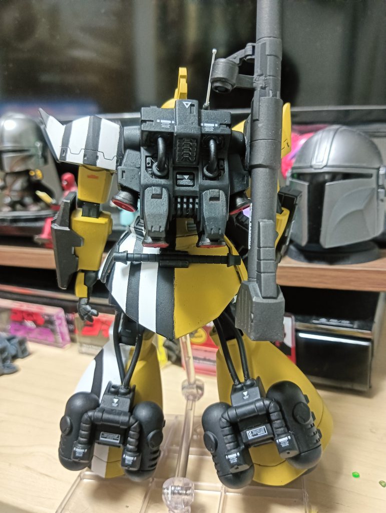 ジャイアントバズはドムのを流用ネオジム磁石で脱着できて保持力も問題無し