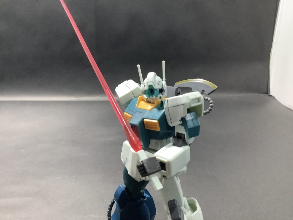 これで装備をパージして軽量化して動きやすいようにしました。これからHGを作って投稿するたびにこいつは、出てきます。まだまだ未熟ですが積みプラがいっぱいあるのでがんばって作っていきますそれでは