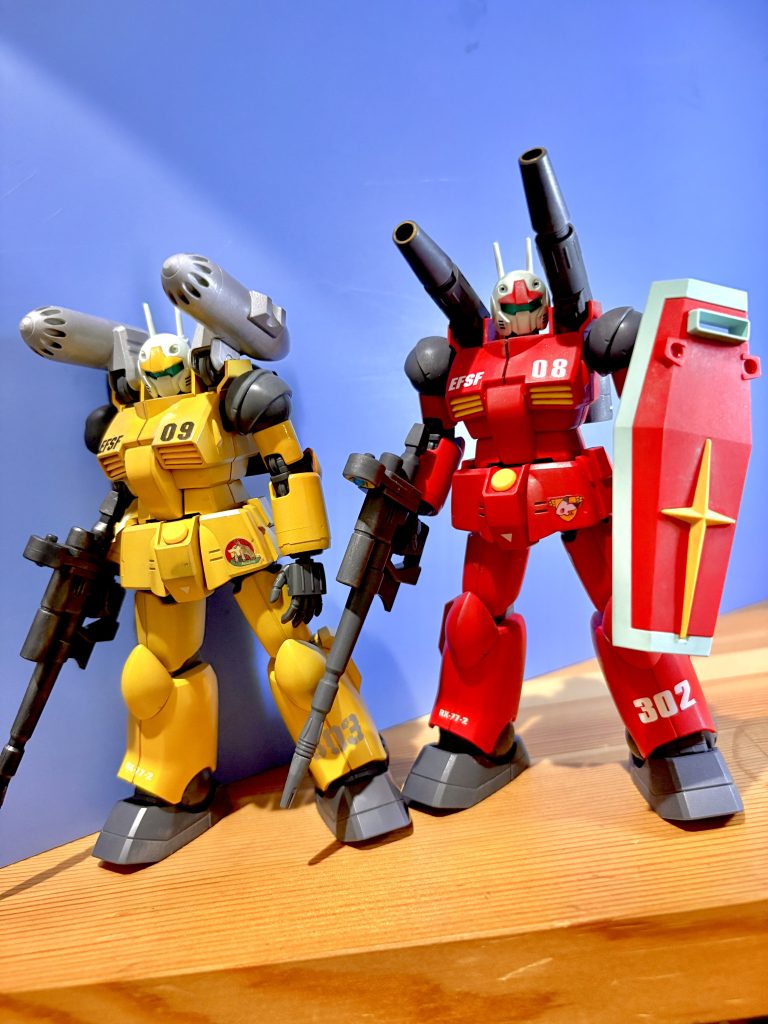 我が妄想部隊の第346特殊機甲強襲大隊の直掩・火力支援小隊の2番機と3番機(通し番号では8番9番です)(gundam-kao6)以前に載せたガンダム顔のネモさんのとこの小隊です(gundam-kao6)