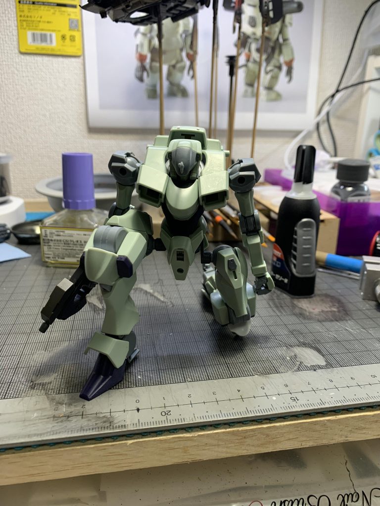 改修後正面かなり自然に膝立ちが出来るようにしました。